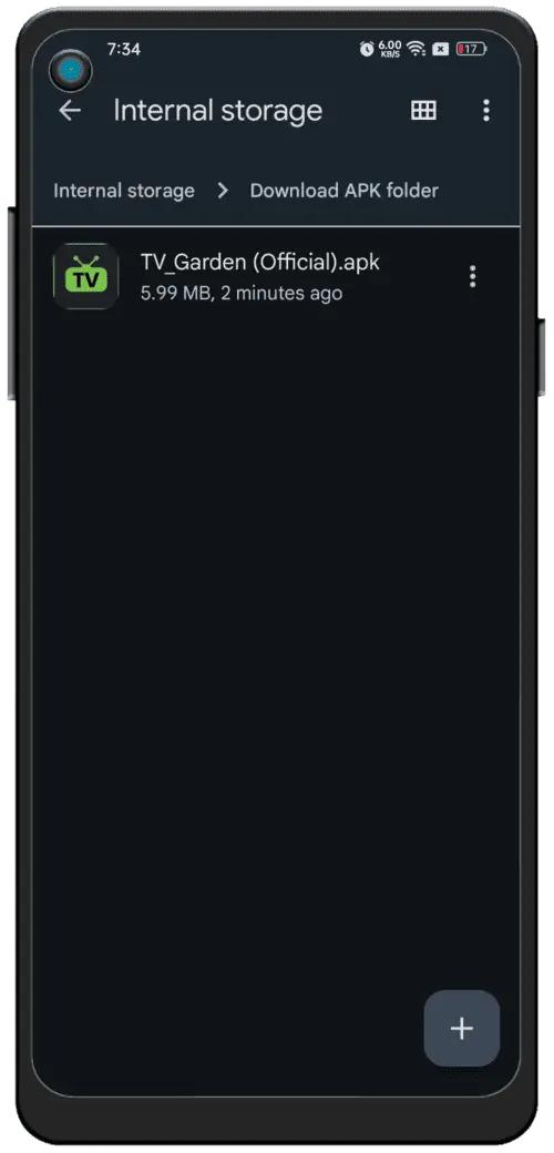 Locate the APK File