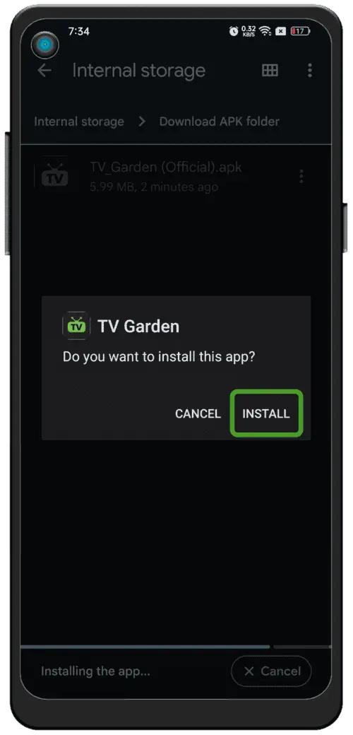 Install & Launch GOLTV Garden Peru